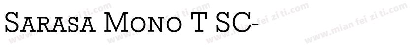 Sarasa Mono T SC字体转换
